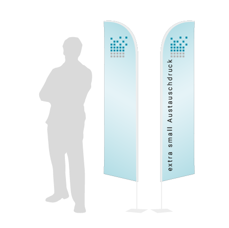 Beachflag Wind Austauschdruck | Extra Small (215 cm) | beidseitig bedruckt