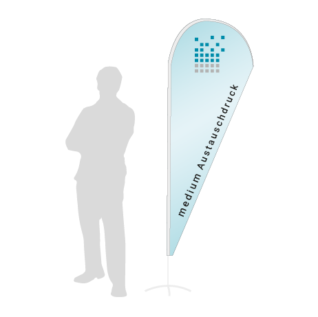 Beachflag Drop Austauschdruck | Medium (280 cm) | einseitig bedruckt