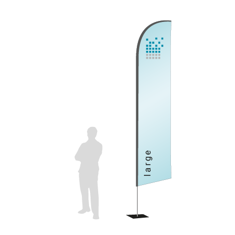 Beachflag Wind | Large (400 cm) | einseitig bedruckt