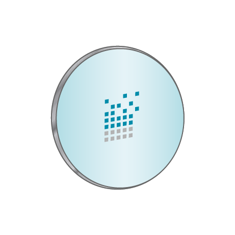 Textilspannrahmen für Wandmontage | D 40 cm | einseitig bedruckt