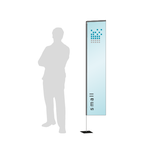 Beachflag Rechteck | Small (200 cm) | einseitig bedruckt