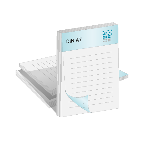 Blöcke ohne Deckblatt | DIN A7 | beidseitig bedruckt