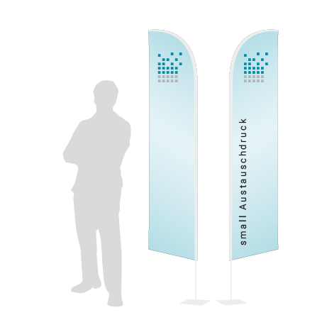 Beachflag Wind Austauschdruck | Small (260 cm) | beidseitig bedruckt