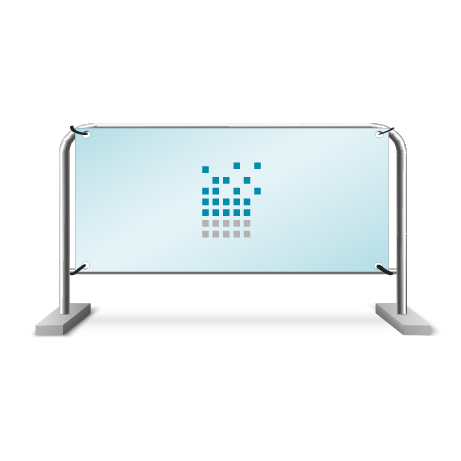 Absperrgitterbanner | B 233 cm x H 75 cm | einseitig bedruckt