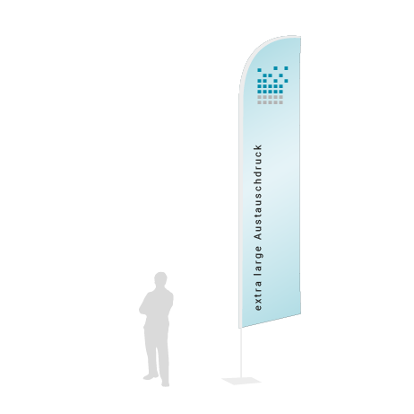 Beachflag Wind Austauschdruck | Extra Large (490 cm) | einseitig bedruckt