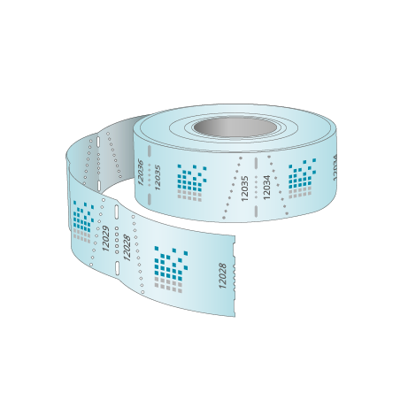 Rolleneintrittskarten (1000 Abrisse) Individualdruck