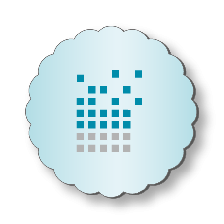 Getränkeuntersetzer aus Airlaid | D 9 cm rund mit Wellenrand | einseitig bedruckt